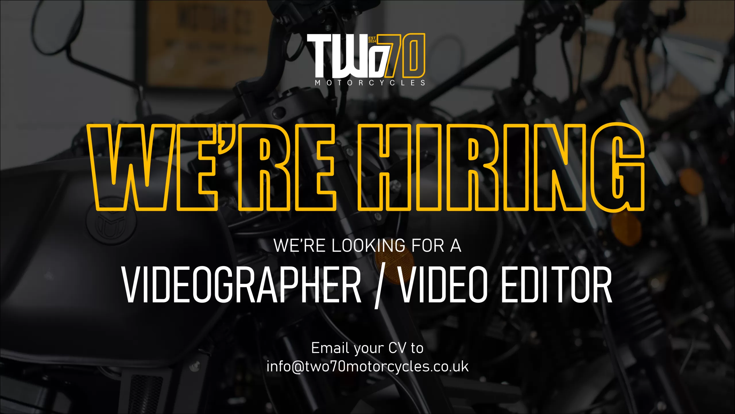 Thumbnail for We're Hiring - Videographer